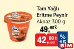 AKNAZ TAM YAĞLI ERİTME PEYNİR 300 G